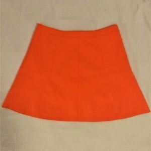 J Crew Flare Business Orange Skirt